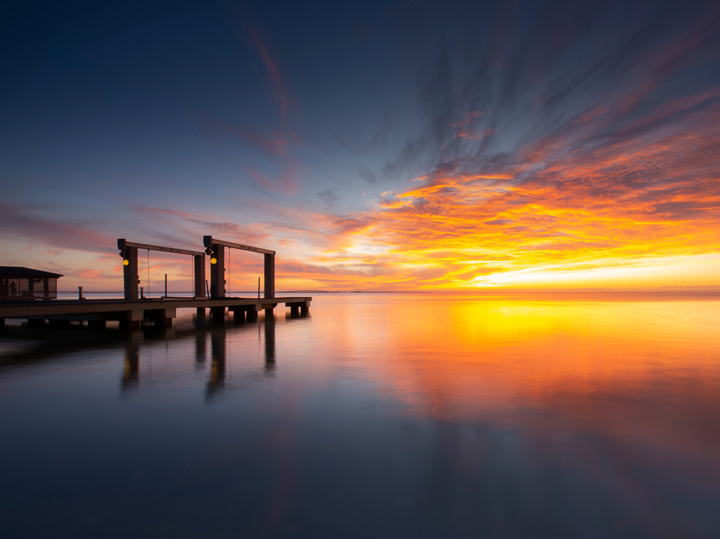 A relaxing sunset at South Padre Island